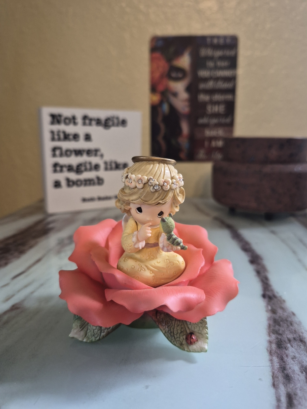 Precious Moments "Red Rose Of Love" Read Description.